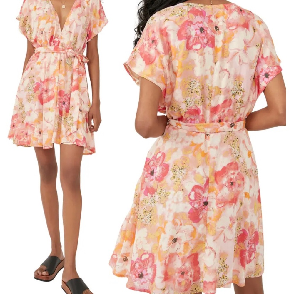 Free People Freddy Tie Mini Dress - Picture 3 of 3